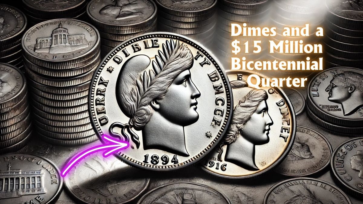 Valuable Coins You Can Find: 2 Rare Dimes and a $15 Million Bicentennial Quarter