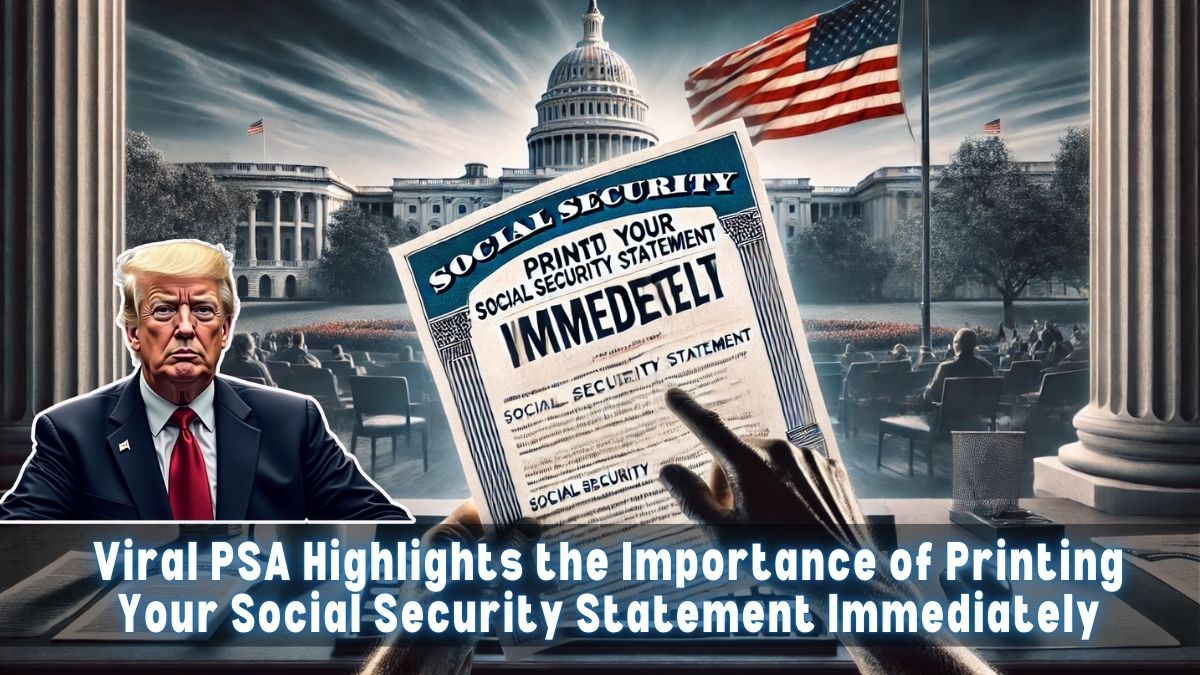 Viral PSA Highlights the Importance of Printing Your Social Security Statement Immediately